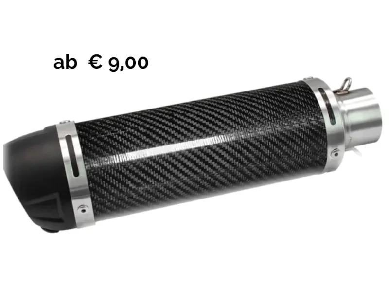 Motorrad Auspuff, Schalldämpfer