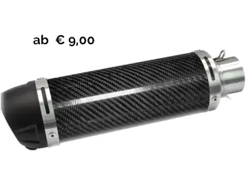 Motorrad Auspuff, Schalldämpfer