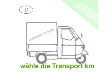 Piaggio Ape, TucTuc usw. Transport bundesweit