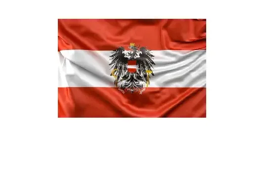 Motorradtransport &Ouml;sterreich, &Ouml;terreich Flagge