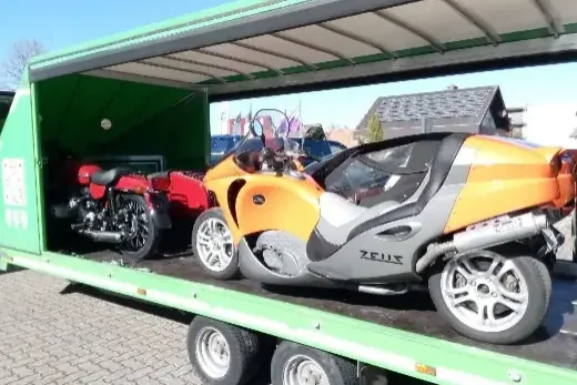 Gespann Transport, Zeus, 1A Motorrad Transporte